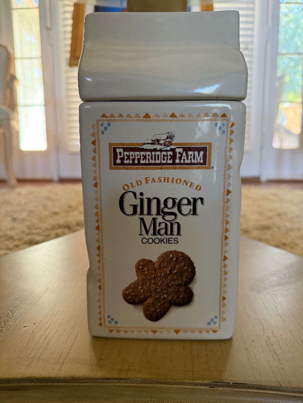 Vintage Pepperidge Farm Cookie Jar Chocolate Chip And Ginger Man Cookie Jar